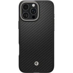 ETUI SPIGEN ENZO ARAMID MAG MAGSAFE IPHONE 16 PRO MAX BLACK/NATURAL