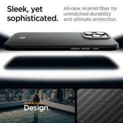 ETUI SPIGEN EZNO ARAMID MAG MAGSAFE IPHONE 16 PRO CZARNE