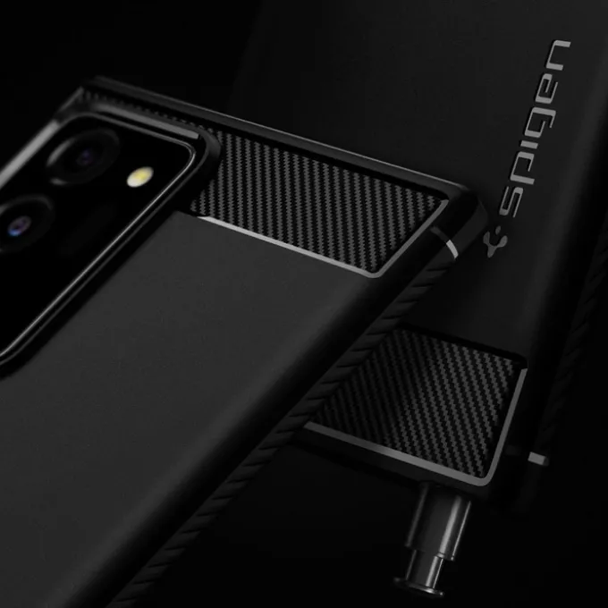 Etui SPIGEN Galaxy Note 20 Ultra Rugged Armor Matte Black Czarne Case
