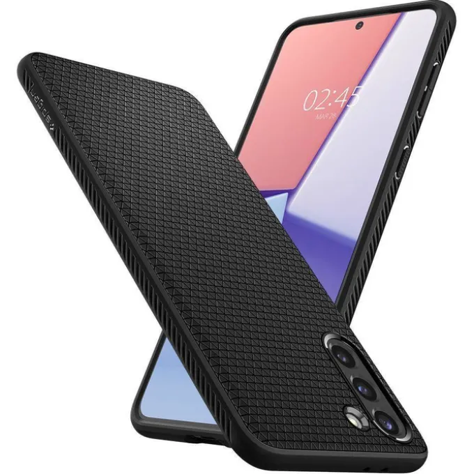 Etui SPIGEN Galaxy S21+ Plus Liquid Air Matte Black Czarne Case