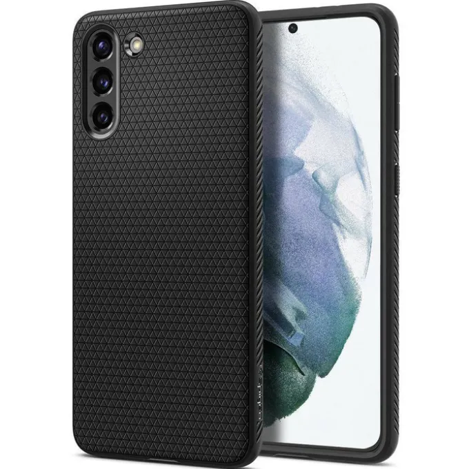 Etui SPIGEN Galaxy S21+ Plus Liquid Air Matte Black Czarne Case