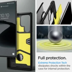 ETUI SPIGEN Galaxy S22 Ultra Tough Armor Black Czarne Case