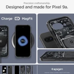 ETUI SPIGEN GOOGLE PIXEL 9A ULTRA HYBRID MAG MAGSAFE ZERO ONE BLACK