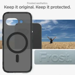 ETUI SPIGEN GOOGLE PIXEL 9A ULTRA HYBRID MAG MAGSAFE FROST BLACK
