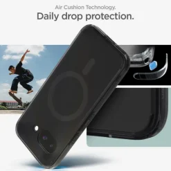 ETUI SPIGEN GOOGLE PIXEL 9A ULTRA HYBRID MAG MAGSAFE FROST BLACK
