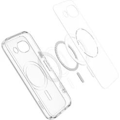 ETUI SPIGEN GOOGLE PIXEL 10A ULTRA HYBRID MAG MAGSAFE CLEAR GRAPHITE