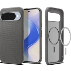 ETUI SPIGEN GOOGLE PIXEL 10 / 10 PRO LIQUID AIR MAG MAGSAFE MARBLE GREY