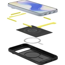 ETUI SPIGEN GOOGLE PIXEL 10 / 10 PRO RUGGED ARMOR MAG MAGSAFE MATTE BLACK