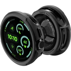 ETUI SPIGEN GOOGLE PIXEL WATCH 4 45MM LIQUID AIR V2 MATTE BLACK
