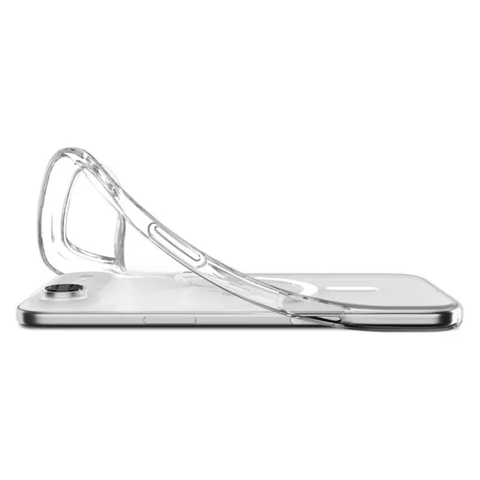 ETUI SPIGEN IPHONE 17 AIR LIQUID CRYSTAL MAG MAGSAFE CLEAR/WHITE