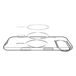 ETUI SPIGEN IPHONE 17 AIR LIQUID CRYSTAL MAG MAGSAFE CLEAR/WHITE