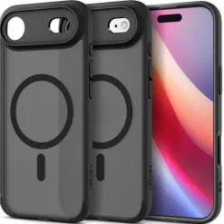 ETUI SPIGEN IPHONE 17 AIR ULTRA HYBRID MAG MAGSAFE FROST BLACK
