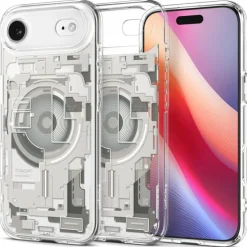 ETUI SPIGEN IPHONE 17 AIR ULTRA HYBRID MAG MAGSAFE ZERO ONE NATURAL TITANIUM