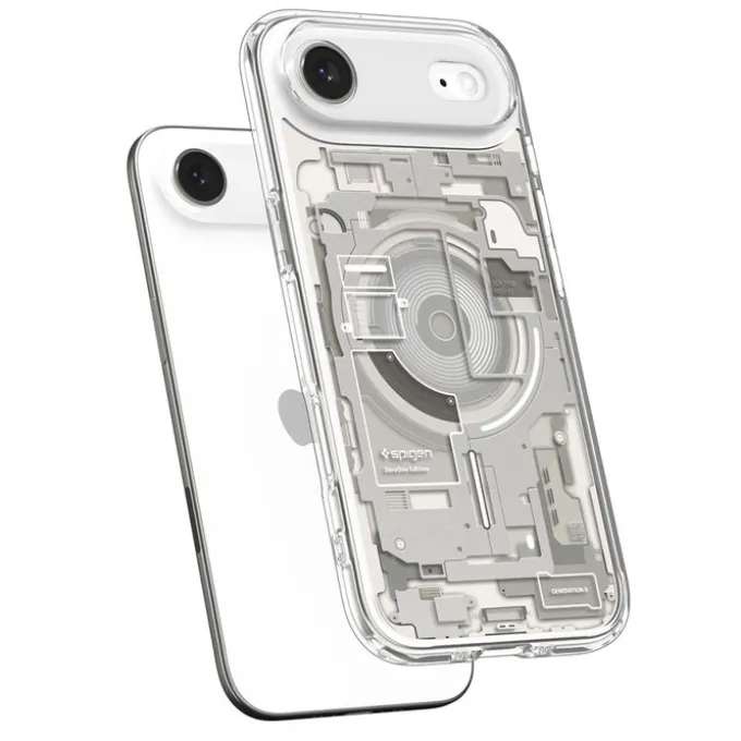 ETUI SPIGEN IPHONE 17 AIR ULTRA HYBRID MAG MAGSAFE ZERO ONE NATURAL TITANIUM
