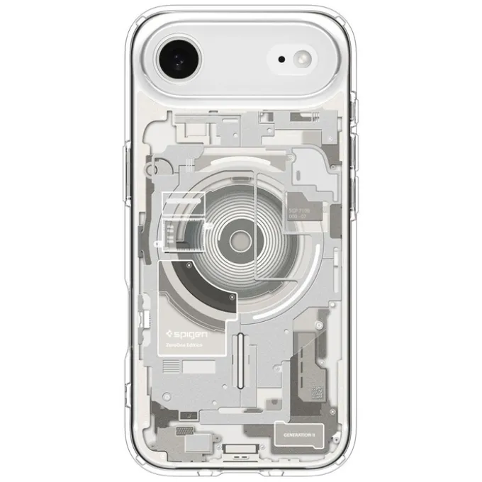 ETUI SPIGEN IPHONE 17 AIR ULTRA HYBRID MAG MAGSAFE ZERO ONE NATURAL TITANIUM