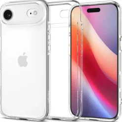 ETUI SPIGEN IPHONE 17 AIR ULTRA HYBRID CRYSTAL CLEAR