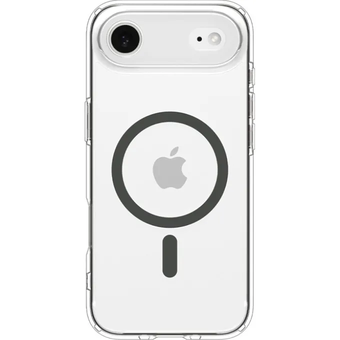 ETUI SPIGEN IPHONE 17 AIR ULTRA HYBRID MAG MAGSAFE CLEAR/GRAPHITE