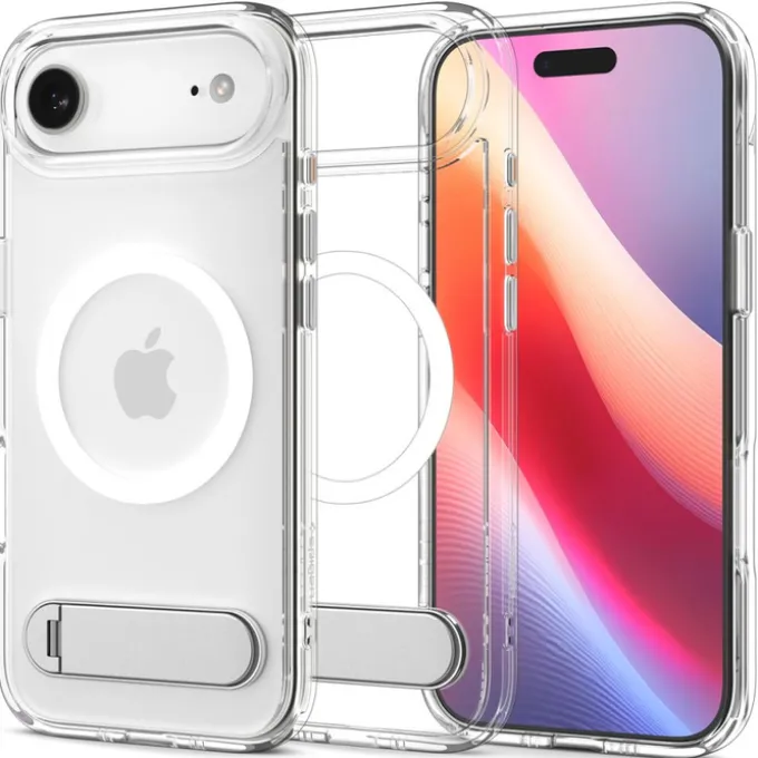 ETUI SPIGEN IPHONE 17 AIR ULTRA HYBRID ”S” MAG MAGSAFE CLEAR/WHITE