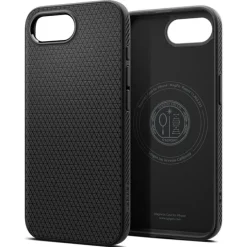ETUI SPIGEN IPHONE 17E / 16E LIQUID AIR MAG MAGSAFE MATOWE CZARNE