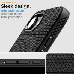 ETUI SPIGEN IPHONE 17E / 16E LIQUID AIR MAG MAGSAFE MATOWE CZARNE