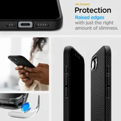 ETUI SPIGEN IPHONE 17E / 16E LIQUID AIR MAG MAGSAFE MATOWE CZARNE