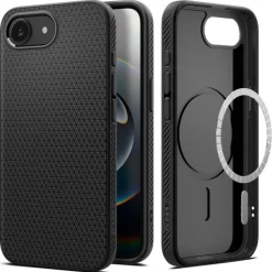 ETUI SPIGEN IPHONE 17E / 16E LIQUID AIR MAG MAGSAFE MATOWE CZARNE