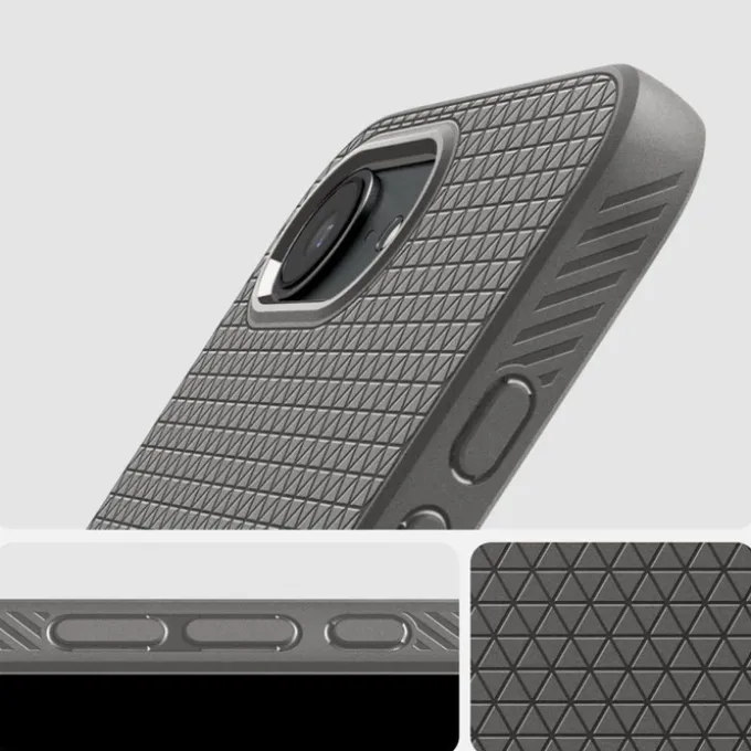 ETUI SPIGEN IPHONE 17E / 16E LIQUID AIR MARBLE GRAY