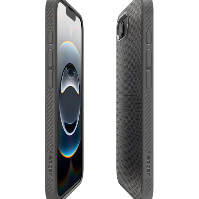 ETUI SPIGEN IPHONE 17E / 16E LIQUID AIR MARBLE GRAY