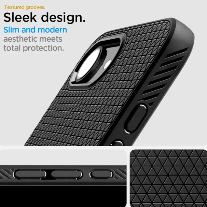 ETUI SPIGEN IPHONE 17E / 16E LIQUID AIR MATOWE CZARNE