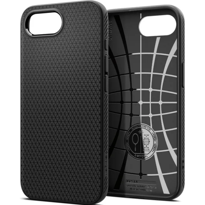 ETUI SPIGEN IPHONE 17E / 16E LIQUID AIR MATOWE CZARNE
