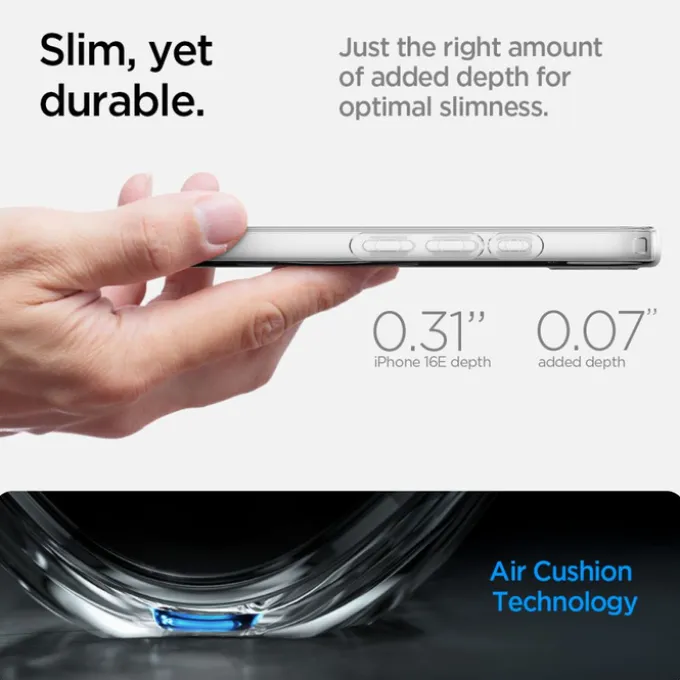 ETUI SPIGEN IPHONE 17E / 16E LIQUID CRYSTAL MAG MAGSAFE PRZEZROCZYSTE