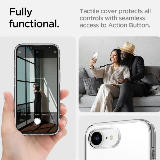 ETUI SPIGEN IPHONE 17E / 16E LIQUID CRYSTAL MAG MAGSAFE PRZEZROCZYSTE
