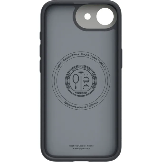 ETUI SPIGEN IPHONE 17E / 16E NANO POP MAG MAGSAFE BLACK SESAME