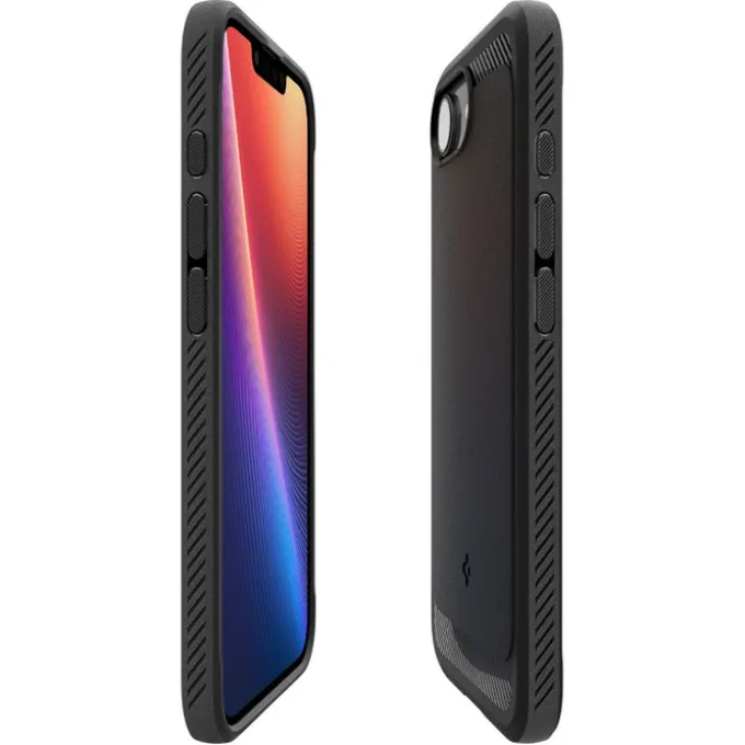 ETUI SPIGEN IPHONE 17E / 16E RUGGED ARMOR MAG MAGSAFE MATOWE CZARNE
