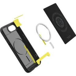 ETUI SPIGEN IPHONE 17E / 16E RUGGED ARMOR MAG MAGSAFE MATOWE CZARNE