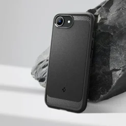 ETUI SPIGEN IPHONE 17E / 16E RUGGED ARMOR MAG MAGSAFE MATOWE CZARNE