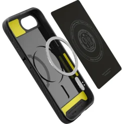 ETUI SPIGEN IPHONE 17E / 16E RUGGED ARMOR MAG MAGSAFE MATOWE CZARNE
