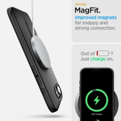 ETUI SPIGEN IPHONE 17E / 16E THIN FIT MAG MAGSAFE CZARNE