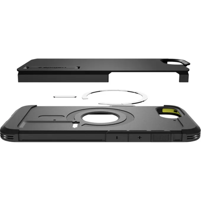 ETUI SPIGEN IPHONE 17E / 16E TOUGH ARMOR MAG MAGSAFE BLACK