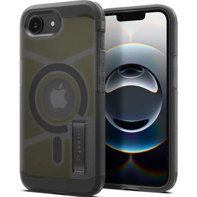 ETUI SPIGEN IPHONE 17E / 16E TOUGH ARMOR MAG MAGSAFE FROST BLACK