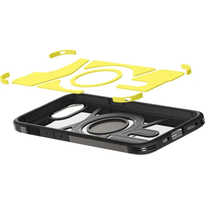 ETUI SPIGEN IPHONE 17E / 16E TOUGH ARMOR MAG MAGSAFE GUNMETAL