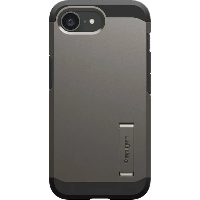 ETUI SPIGEN IPHONE 17E / 16E TOUGH ARMOR MAG MAGSAFE GUNMETAL