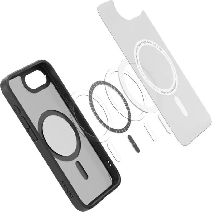 ETUI SPIGEN IPHONE 17E / 16E ULTRA HYBRID MAG MAGSAFE FROST BLACK