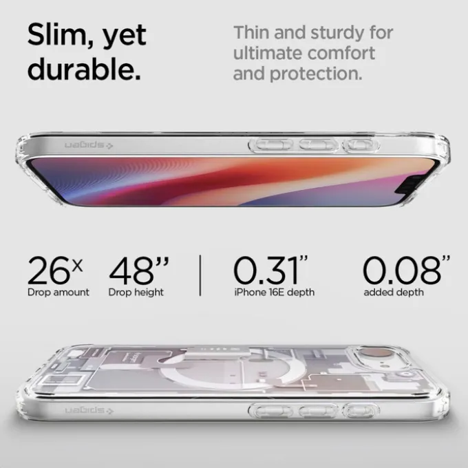 ETUI SPIGEN IPHONE 17E / 16E ULTRA HYBRID MAG MAGSAFE ZERO ONE BIAŁE