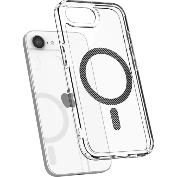 ETUI SPIGEN IPHONE 17E / 16E ULTRA HYBRID MAG MAGSAFE CARBON FIBER