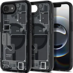 ETUI SPIGEN IPHONE 17E / 16E ULTRA HYBRID MAG MAGSAFE ZERO ONE CZARNE