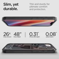 ETUI SPIGEN IPHONE 17E / 16E ULTRA HYBRID MAG MAGSAFE ZERO ONE CZARNE