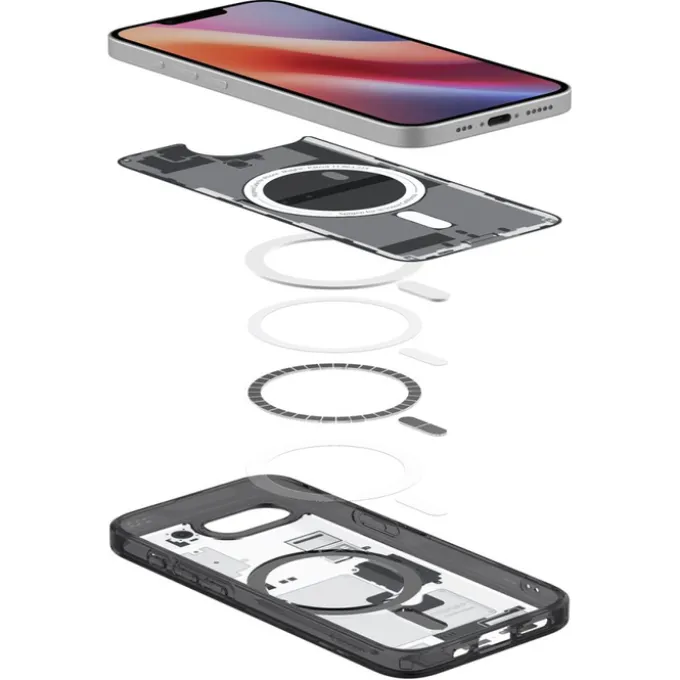 ETUI SPIGEN IPHONE 17E / 16E ULTRA HYBRID MAG MAGSAFE ZERO ONE CZARNE