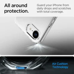 ETUI SPIGEN IPHONE 17E / 16E ULTRA HYBRID CRYSTAL CLEAR