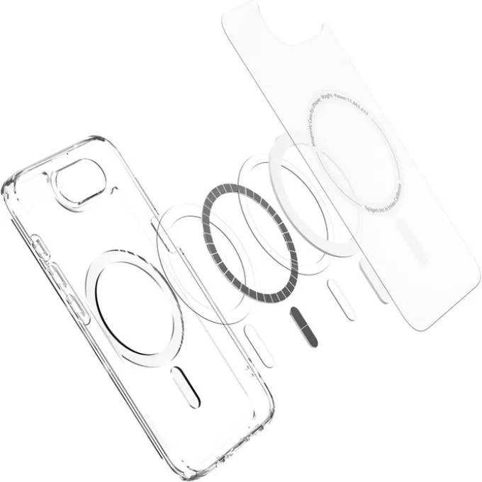 ETUI SPIGEN IPHONE 17E / 16E ULTRA HYBRID MAG MAGSAFE FROST WHITE